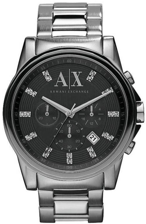 ARMANI EXCHANGE OUTER BANKS Bold Quartz Silver Men's Watch *Imported*