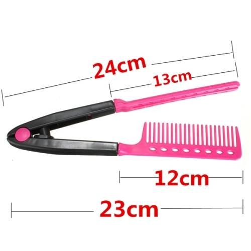 V Comb Hair Straightener Hairdressing Salon Brush