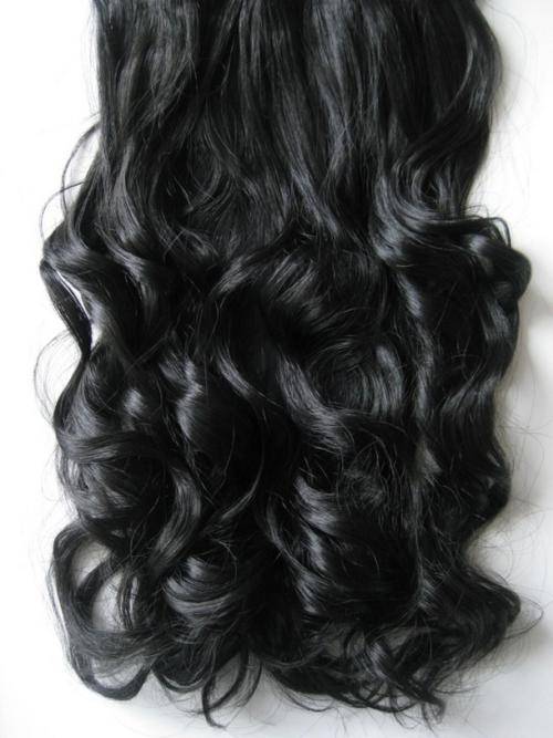 Luxury Indian virgin remy human hair extentions ~ clip on~4 pieces- like Jessica simplson's curly