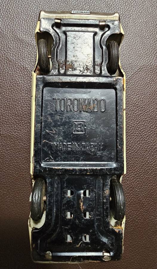 Vintage TIN PLATE Toy Car Ford Tornado