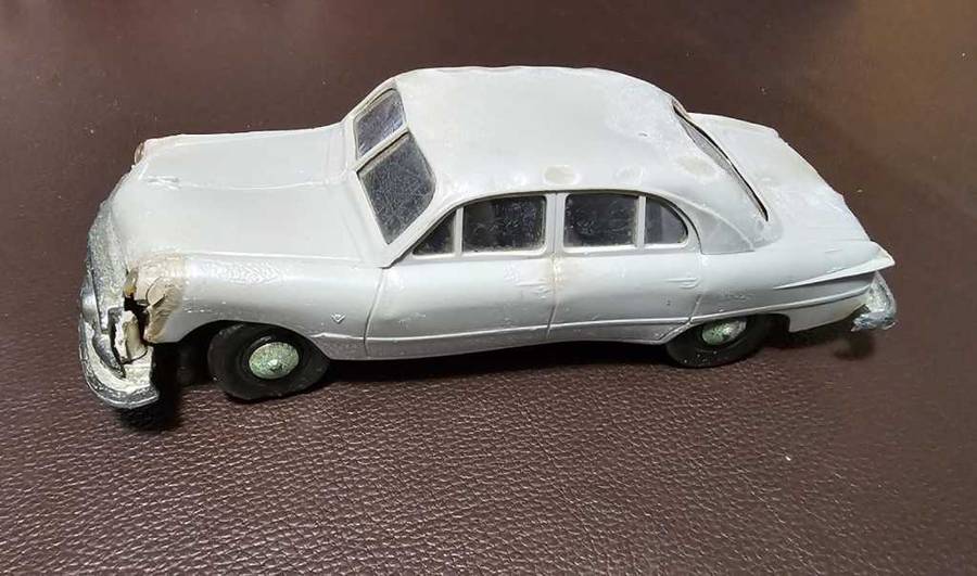 Vintage TIN PLATE Toy Car Ford Tornado