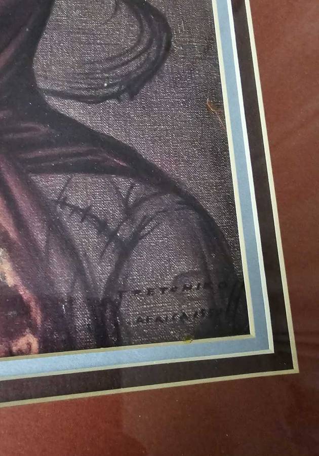 Valdimir Tretchikoff VEGETABLE LADY Signed Art Print - Signed by Artist in person 1959