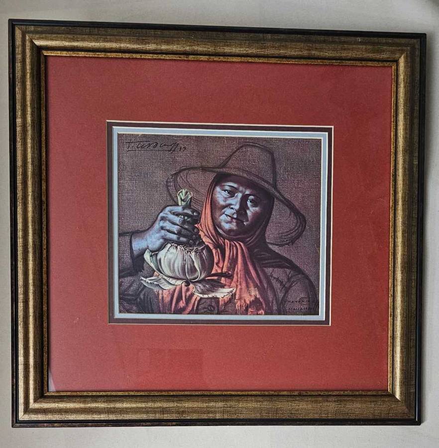 Valdimir Tretchikoff VEGETABLE LADY Signed Art Print - Signed by Artist in person 1959