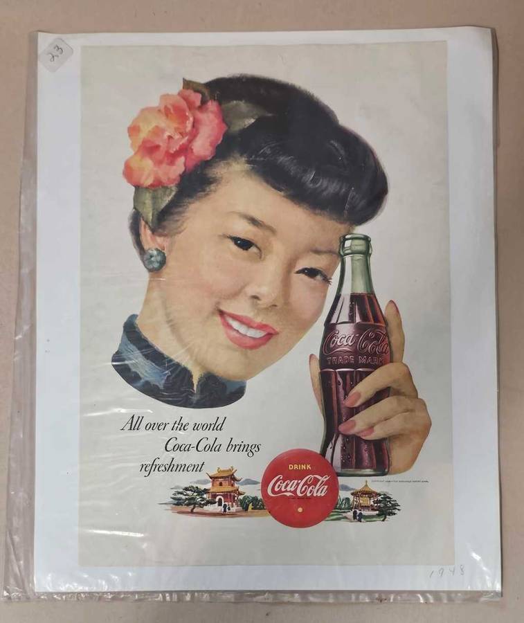 Vintage Coca Cola Original Advertisement from the 1910`s, 1940`s & 1950`s - BEAUTIFUL