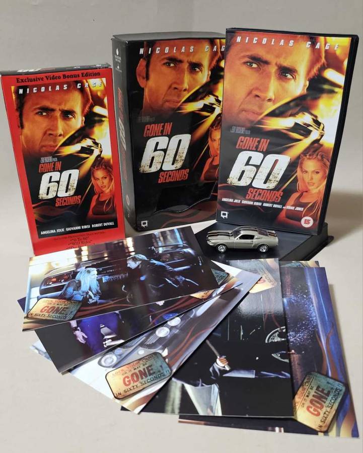Movie Memorabilia - GONE IN SIXTY SECONDS Limited Edition Movie Box Set with Post Cards & Diecast