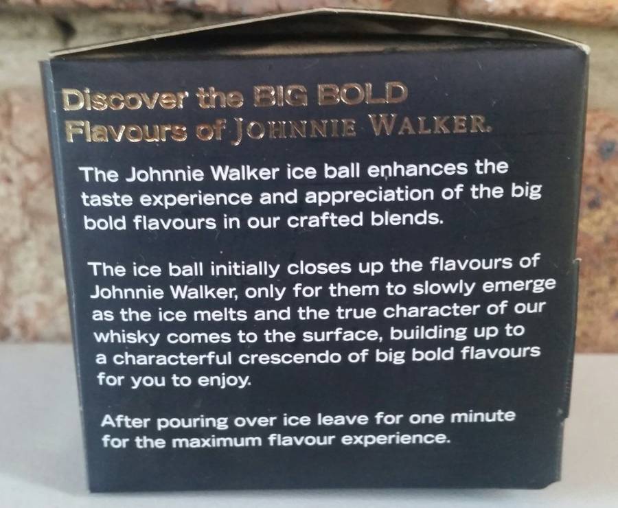 Johnnie Walker ice ball mould
