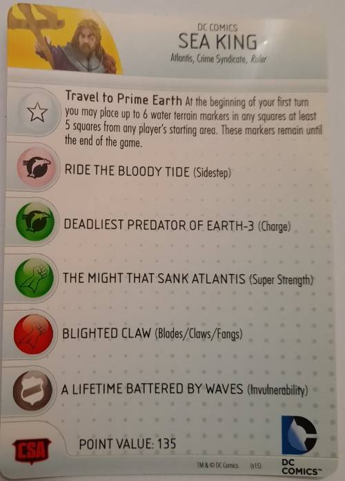 Heroclix #14 Sea King
