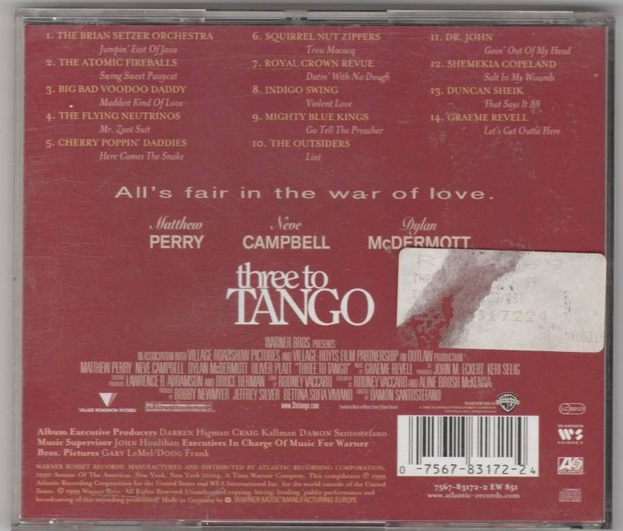 Three to Tango soundtrack