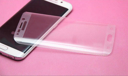 Full Coverage Tempered Glass Screen Protector for Samsung Galaxy S6 edge | Metallic Flake - Photo