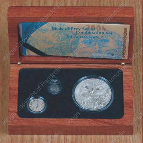 *#* 2004 Silver Combo Set Proof Owls in Wooden Box Mintage 907 *#*