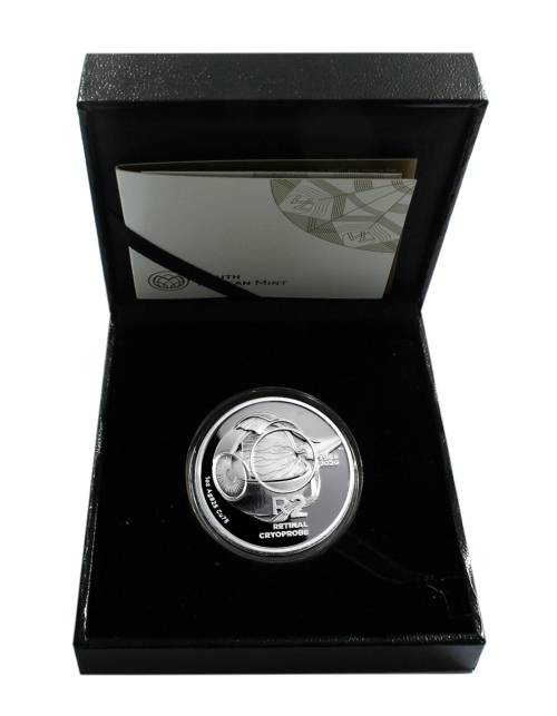 **#* BRAND NEW - 2020 Silver R2 Crown Retinal Cryoprobe Proof Coin South African Inventions *#*
