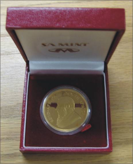 *#* 2010  SA Gold Proof Kruger One oz in Red Box with Certificate *#*