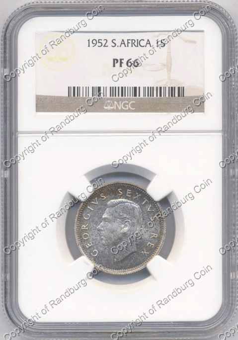 *#* 1952 SHILLING NGC SLABBED PF 66 - 3rd highest grade *#*