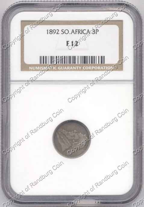 *#* 1892 TICKEY NGC SLABBED F 12 *#*