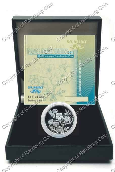 *#* 2011 Silver Limpopo Transfrontier Park Proof 5 cent 1/4 oz - Mintage 108 *#*