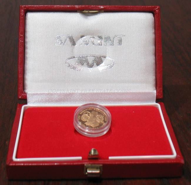 1993 Protea Banking 1/10 oz Proof Gold Coin