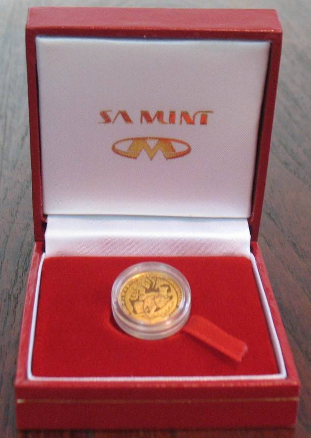 1994 Protea Conservation 1/10 oz Proof Gold Coin