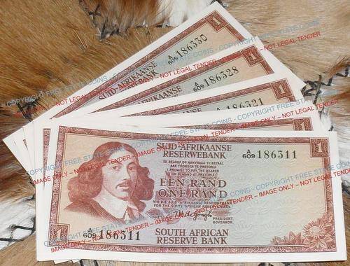 1967 T.W. de Jongh 1st Issue R1 * SOLD PER NOTE * Batch of 20 notes In Sequence * (AU- to UNC)