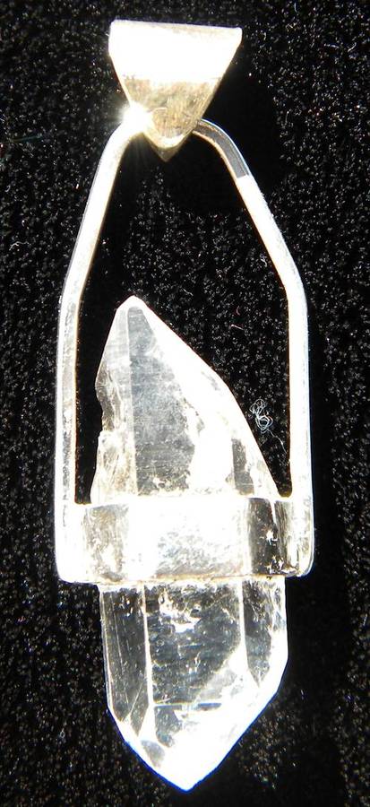 45ct SMASHING!!Natural  Quartz  Silver  Pendant ~ NR!!!