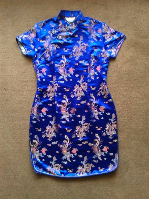 Chinese-style dress, Stunning Blue colour