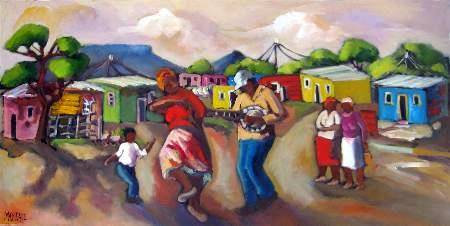 Township dance-600 x 1200 x44mm- by May Page