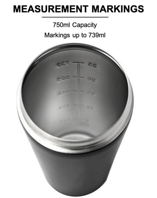 Stainless Steel Shaker Bottle - 750ml - (Black, Pink, White)