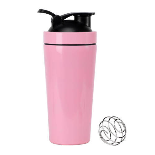 Stainless Steel Shaker Bottle - 750ml - (Black, Pink, White)