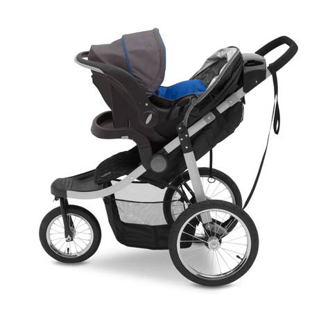 J is for Jeep® Brand Cross-Country All-Terrain Jogging Stroller | Trek grey Tonal
