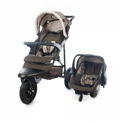 Chelino Urban Detour Baby Travel System - Brown Circles