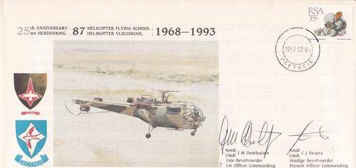 South African Air Force - Signed Cover