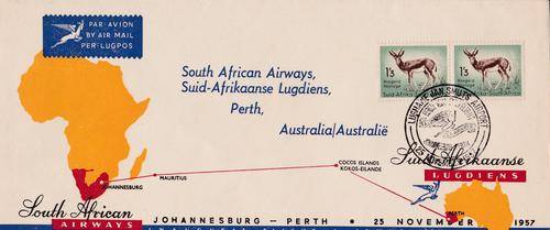 Flight Cover - South African Airways Perth Australia