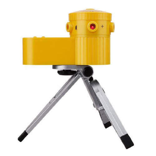 Multifunctional Laser Leveler Pointer Measuring Tool With Tripod - Yellow