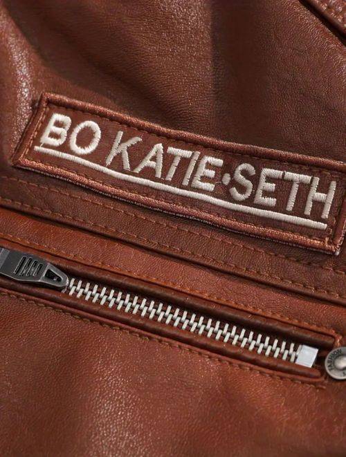 2023 Leather Jackets for Men Winter Bomber Jackets - Bike Jacket - Light Brown -  L