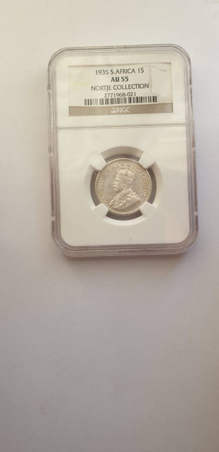1935 S.Africa 1 Shilling AU 55
