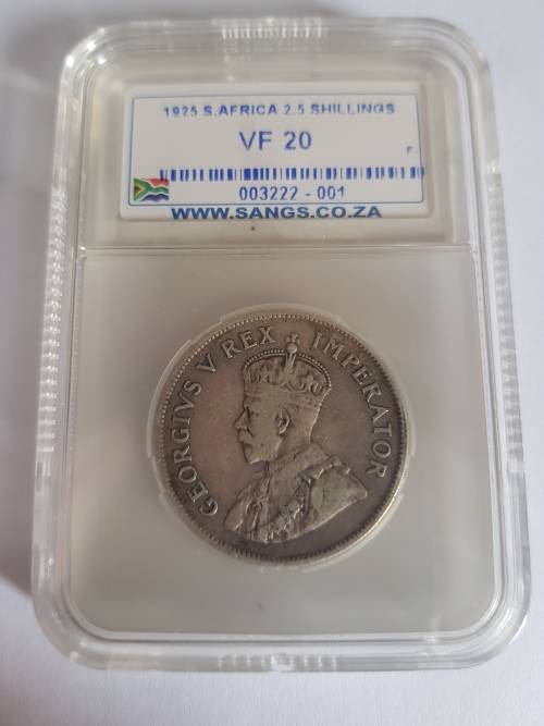 1925 S.AFRICA 2.5 SHILLINGS VF20