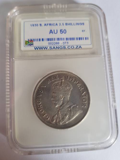 1930 S.AFRICA 2.5 SHILLINGS AU 50