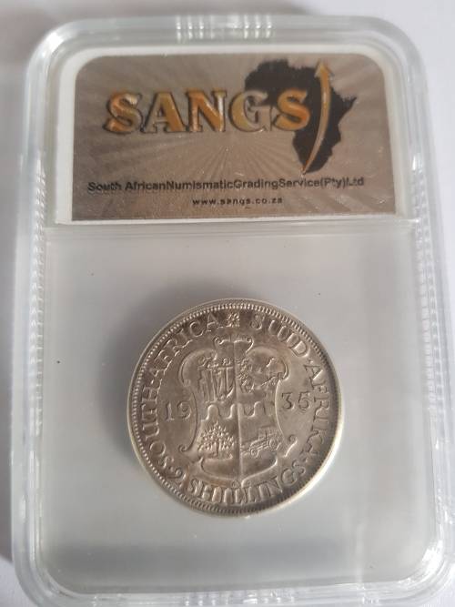 1935 S.AFRICA 2 SHILLINGS AU53