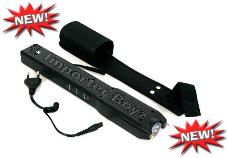 802 - 3 Million Volts Stun Gun + Siren - Rechargeable Unit