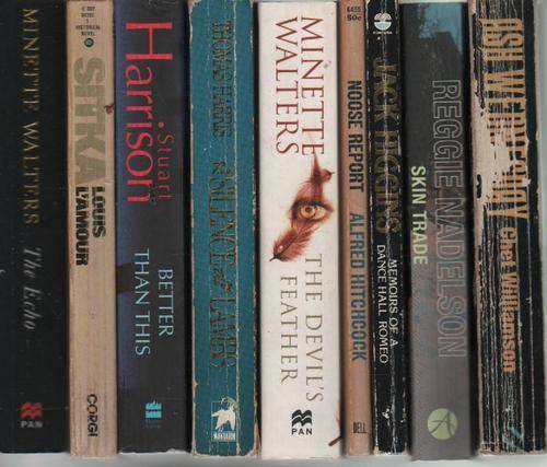 (31thriller) 9 Thriller/General Books- Louis L'Amour,Alfred Hitchcock,Minette Walters, Thomas Harris