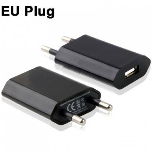 USB 5V 1A Compact AC Wall Charger (charges smartphones, iPods, iPhones, Kindle, Blackberry etc.)