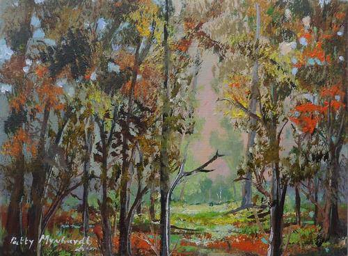 Special !!! Bids start with R1.00 !!!! Painting by Patty Mynhardt "Autumn Woods"