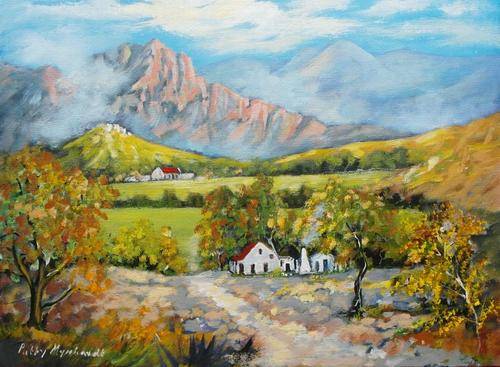 Acrylic Painting by Patty Mynhardt "Harmonise with Nature"
