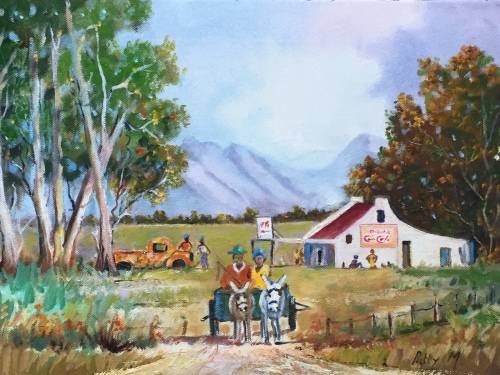 Crazy Wednesday Special...!!! Oil Painting "Shopping Day" by Patty Mynhardt