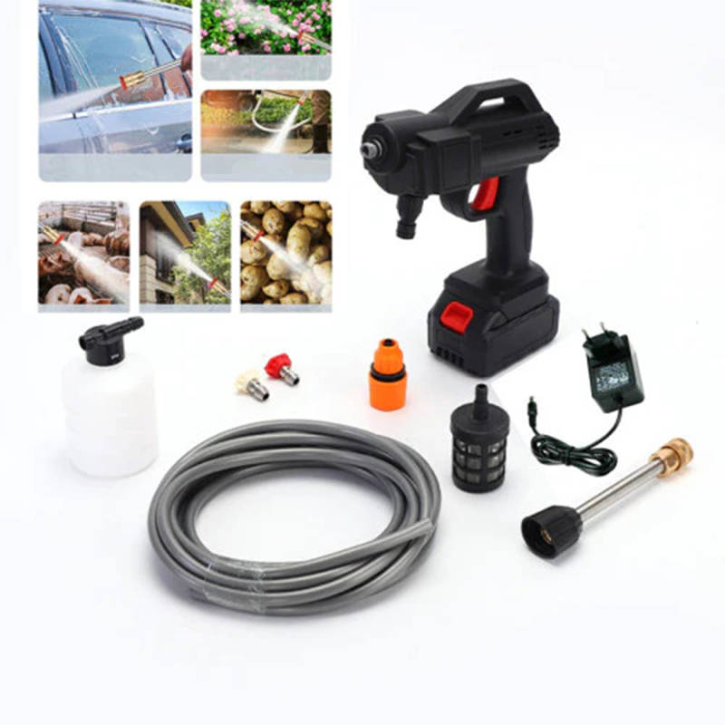 Convenient rechargeable high-pressure water car wash Gun