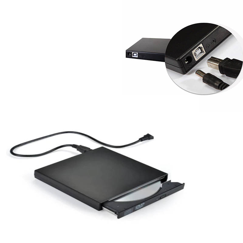 Convenient External Dvd Cd Rw Drive Burner Slim For Pc Laptop