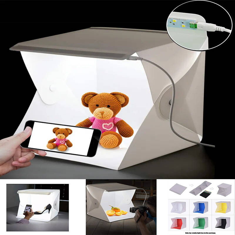 Convenient Mini Photography Studio Kit Portable USB LED Lighting