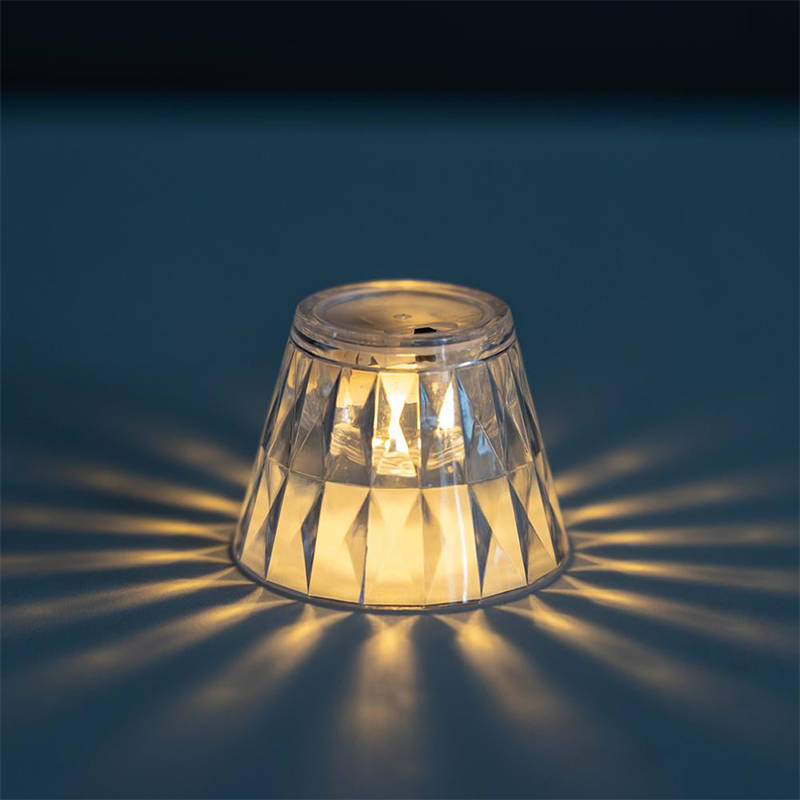 Mini Portable Led Crystal Table Lamp, Acrylic Diamond Night Light