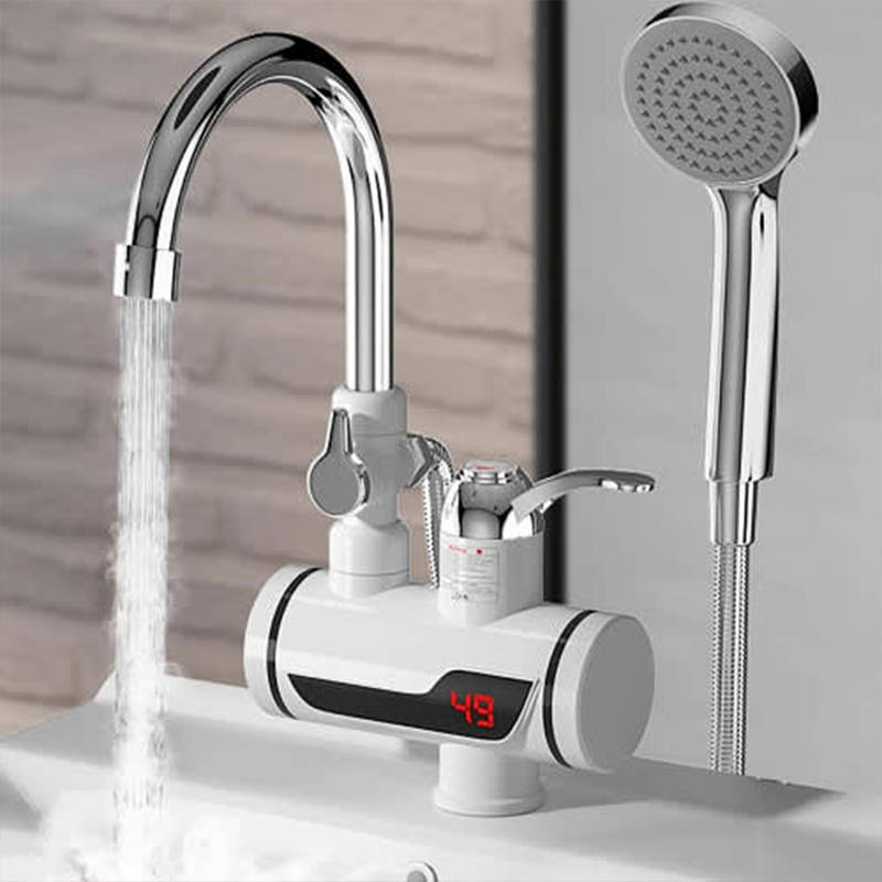 Convenient 110V Instant Electric Water Heater Kitchen Bathroom Digital Display Electric Faucet Jg-02