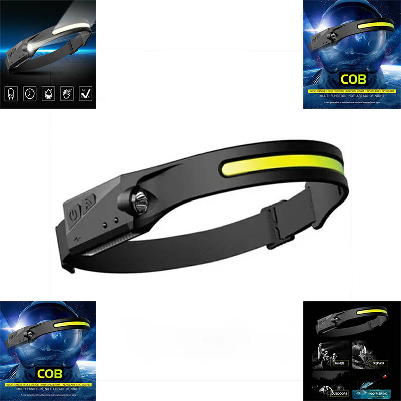 Exquisite Led Headlight Outdoor Lighting Rechargeable Waterproof Headlamp Ideal For Hiking, Camping,