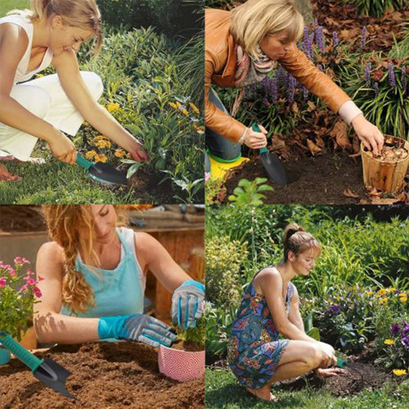 Exquisite 5 Piece Garden Tool Set Green